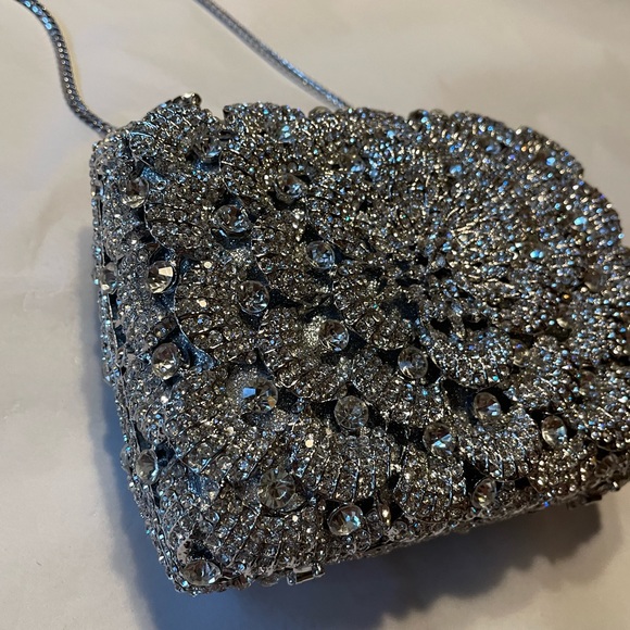 Natasha Couture Bags Nwt Natasha Special Occasion Rhinestone Heavy